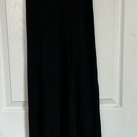 Revolve About Us Lace Trim slit front Black Maxi Dress size small - Picture 7 of 7
